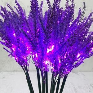 ไฟตกแต่ง LED ลาเวนเดอร์สำหรับภายนอกอาคาร เหมาะสำหรับทางเดินในสวนและฉากกลางคืนสุดโรแมนติก - Product Image 1