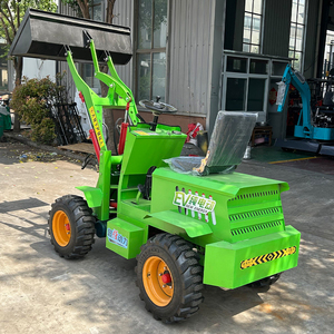 500kg 0.8 tấn 1 tấn Mini phía trước vườn xẻng có khớp nối pin trang trại mini bánh xe tải điện để bán - Product Image 6