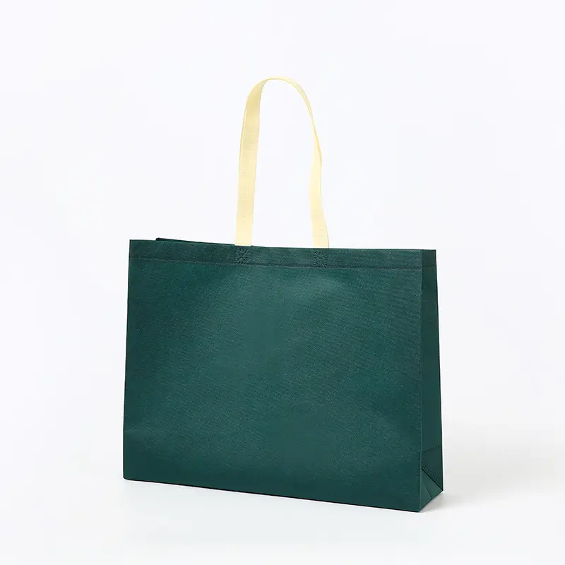 メーカー卸売軽量キャリーカスタムロゴプリントプラスチックトートバッグ不織布ショッピングバッグ