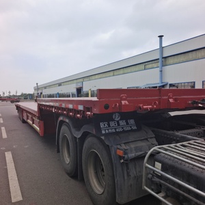 Commercio all'ingrosso della fabbrica su misura 50 Ton e 80 Ton 3 assi a pianale basso semirimorchi per autocarri commerciali personalizzati - Product Image 3