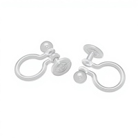 Clip de boucles d'oreilles faux en plastique transparent Silicone transparent invisible pour convertisseur de boucles d'oreilles
