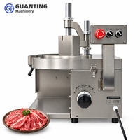 Machine à trancher la viande automatique professionnelle pour bœuf frais, mouton, porc, agneau, épaisseur réglable de 0 à 15 mm, robuste