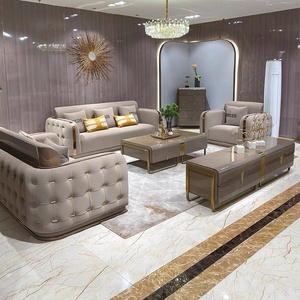 Set Divani da Soggiorno di Qualità Superiore Stile Rétro Minimalista Italiano di Design - Product Image 1
