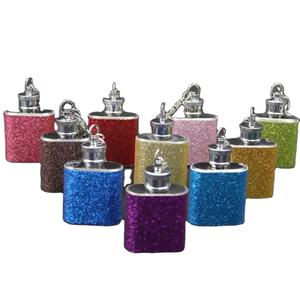 1oz Mini portátil <span class=keywords><strong>de</strong></span> whisky botella <span class=keywords><strong>de</strong></span> vino <span class=keywords><strong>de</strong></span> acero inoxidable lentejuelas cadera frasco con llavero <span class=keywords><strong>de</strong></span> diamantes <span class=keywords><strong>de</strong></span> imitación <span class=keywords><strong>de</strong></span> diamantes <span class=keywords><strong>de</strong></span> señora - Product Image 2
