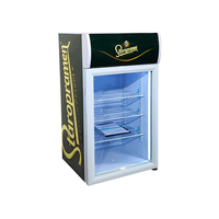 Réfrigérateur à boissons en bois personnalisé Meisda SC68B, 68L, réfrigérateurs de présentation commerciaux