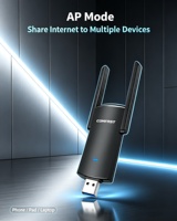 COMFAST CF-924AC V2 Adaptador WiFi Externo USB3.0 de Doble Banda 1300Mbps RTL8812BU 2.4G&5.8G Dongle USB Inalámbrico para Laptop/Escritorio
