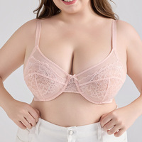 Soutiens-gorge minimisateurs pour femmes, soutien-gorge à armatures en dentelle Enchante pour poitrine généreuse, couvrance complète, soutien-gorge en dentelle grande taille
