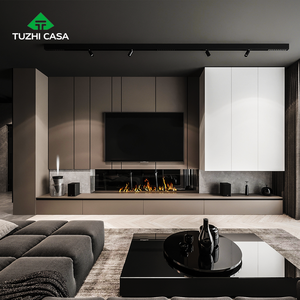 Роскошная современная раздвижная деревянная подставка для смарт-телевизора 85 дюймов с местом для хранения для гостиной и спальни - Product Image 3