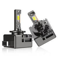 Phares LED D1S D3S D8S, processus de moulage sous pression tout métal, 70W 6000k, branchement direct, compatible, comprend un tube en cuivre double Q3 haute performance
