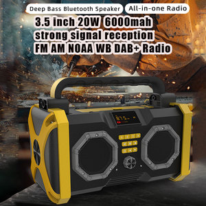 Chuyên Nghiệp Dab + NOAA WB AM FM Khẩn Cấp Đài Phát Thanh Đa Loa 40W IP65 Không Thấm Nước TWS SOS Xách Tay Nhà Đài Phát Thanh - Product Image 2