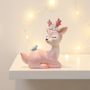 ROOGO <span class=keywords><strong>Accessori</strong></span> da Giardino in Resina Ecologica a Forma di Cervo, Decorazione da Tavolo Modesta per <span class=keywords><strong>Casa</strong></span>, Regalo Creativo - Product Image 6