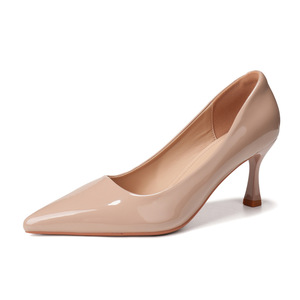 Eleganti <span class=keywords><strong>Scarpe</strong></span> da <span class=keywords><strong>Donna</strong></span> con Punta Affusolata in Vernice Lucida, <span class=keywords><strong>Tacco</strong></span> <span class=keywords><strong>a</strong></span> Spillo, per Ufficio, Cerimonie, Feste e Matrimoni, OEM/ODM - Product Image 2