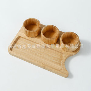 Plateau en bambou, porte-gobelet, plateau pour articles de toilette d'hôtel, plateau rectangulaire personnalisé, usage domestique, plateau en bambou de style japonais - Product Image 3