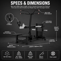 Appareil d'entraînement multifonctionnel REYK Steel Belt Squat modèle REYK-G17 pour la relaxation musculaire et l'exercice physique complet