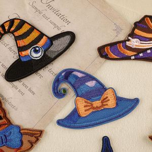 Grande collection de patchs brodés thermocollants variés, motif chapeau de sorcière d'Halloween, pour la décoration de vêtements et de chapeaux - Product Image 3