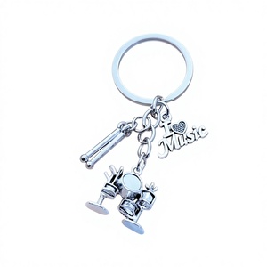 Llavero con diseño de batería de banda de rock, muy vendido, para entusiastas de la música pop. - Product Image 1