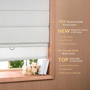 Polyester Roman Blinds Fabric <strong>Blackout</strong> Window Shades <strong>Material</strong> for Manufacturing - Product Image 1