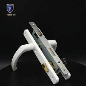 Maniglia per Serratura a Mortasa in Lega di Alluminio Bianca Personalizzata per Set Serratura Esterna Porta, Leva per Porta di Casa - Product Image 6