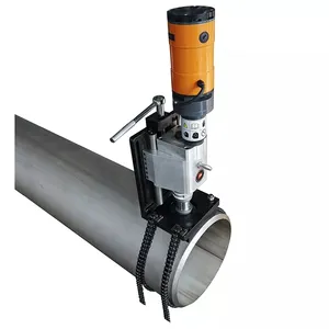 ISM-170 Portable Electric Or Pneumatic motor stainless steel pipe Hole Cutting And Drilling Machine