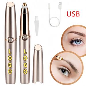 Tondeuse à sourcils électrique rechargeable par USB, rasoir conforme, rasoir pour sourcils pour femme - Product Image 1