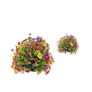 Bouquet de fleurs artificielles Good Time, couleurs mélangées, décoration extérieure, fleurs en soie, piquet de plante, décoration de jardin - Product Image 5