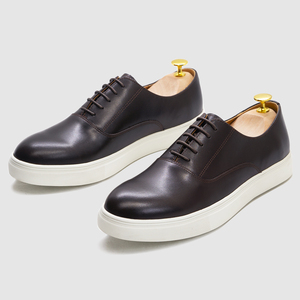 Zapatos Hechos a Mano de Primera Calidad, Zapatos de Hombre con Punta Redonda, Zapatos Blancos de Moda para Oficina, Venta al por Mayor, Fábrica <span class=keywords><strong>China</strong></span> - Product Image 4