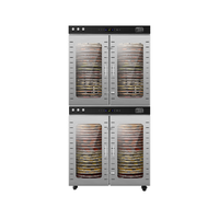 Déshydrateur alimentaire commercial à 80 plateaux rotatifs pour fruits et légumes, déshydrateur alimentaire commercial en acier inoxydable