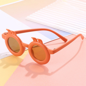 <span class=keywords><strong>Gafas</strong></span> de Sol para niños moda 2025 lindo conejo oreja forma Cool fiesta <span class=keywords><strong>dibujos</strong></span> <span class=keywords><strong>animados</strong></span> redondo naranja <span class=keywords><strong>gafas</strong></span> personaje niños <span class=keywords><strong>gafas</strong></span> de sol - Product Image 2