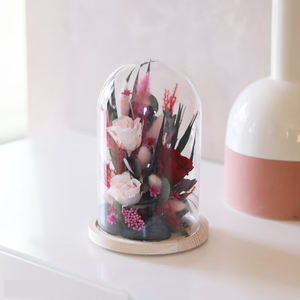 Regalos de Navidad Eternal Forever Preserved Roses Flores en cúpula de cristal Personalización Flor Regalo PARA <span class=keywords><strong>EL</strong></span> Día DE LA Madre - Product Image 4