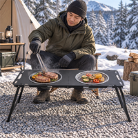 Barbecue au charbon de bois pliable, portable, pour le camping en plein air, le jardin, la terrasse, les pique-niques, la plage, les fêtes et les voyages