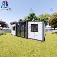 Maison conteneur préfabriquée extensible de 30 pieds, mobile et pliable, 2, 3 ou 4 chambres avec salle de bain et cuisine