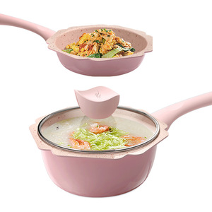 Baby Food Cooker Maifan Stone <b>Pot</b> Non-Stick With Lid For <b>Soup</b> And Milk Heating - Product Image 2