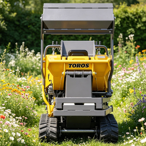 Mini-dumper certifié CE pour les projets de construction et d'aménagement paysager sur le marché européen, TOROS, petit dumper sur chenilles. - Product Image 4