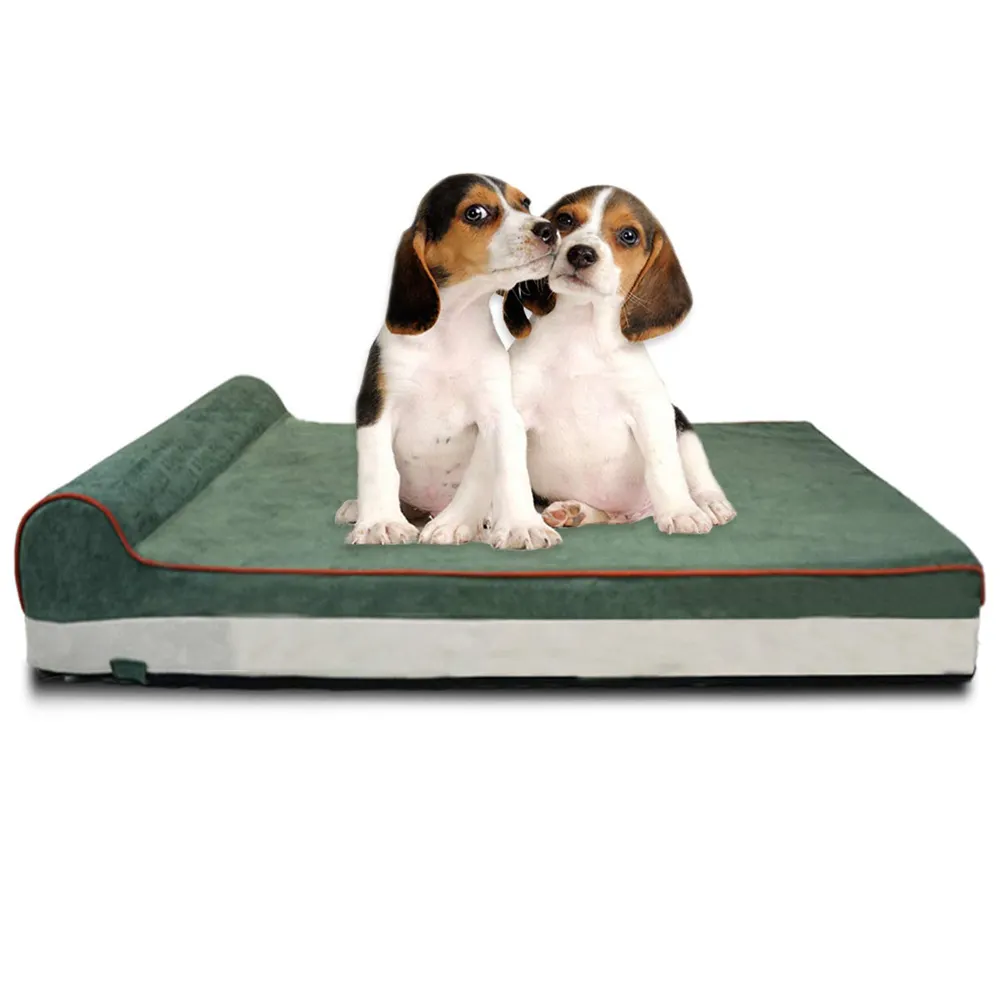 Tapete de cama para cachorro lavável - almofada de caixa de veludo macio - colchão antiderrapante para produtos para animais de estimação pequenos, médios e grandes