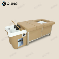 Lit de spa électrique pour la tête, équipement de salon, soins des pieds, chaise de lavage des cheveux, table de massage thaï, lit avec shampoing pour pédicure