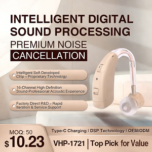 Audífonos Digitales Inalámbricos Recargables VOHOM 2024, Más Vendidos, 16 Canales, Cancelación de Ruido, para Pérdida Auditiva Leve a Moderada - Product Image 1