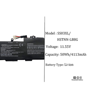 SS03XL 50Wh Laptop Battery Replacement Wholesale Bulk for <b>HP</b> EliteBook 735 G5 830 G5 CE RoHS Dual IC Protection - Product Image 2