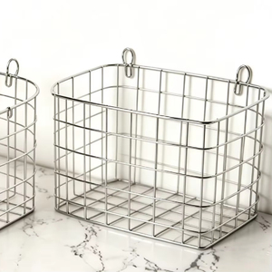 Scaffale Minimalista Rettangolare in <span class=keywords><strong>Ferro</strong></span>/Acciaio Inox da Parete Senza Foratura a Singolo Ripiano per Cucina con Scarico - Stile INS - Product Image 1