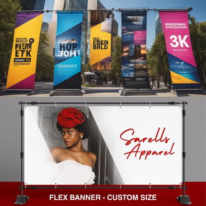 Impression de bannières flexibles en couleur pour la signalisation de grande taille dans les magasins et les chantiers de construction, usine d'impression UV au Vietnam - Product Image 2