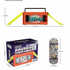 Mini <span class=keywords><strong>Tech</strong></span> <span class=keywords><strong>Deck</strong></span> en bois d'érable personnalisé 32 mm, planche à roulettes pour doigts, rampes, rails d'obstacles, support de rangement, cadeaux d'anniversaire - Product Image 3