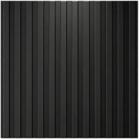 Panneau mural en PVC imperméable moderne de 50 cm, texture rainurée 3D, couleur grain de bois, 120 cm x 60 cm, pour salon