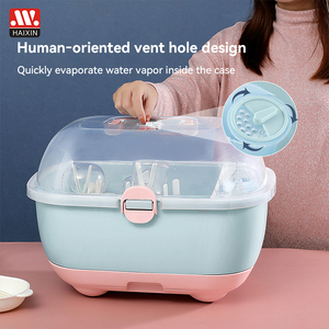 Boîte de rangement multifonctionnelle en plastique avec couvercle pour <span class=keywords><strong>vaisselle</strong></span> de bébé et articles pour enfants, idéale pour la maison - Product Image 4