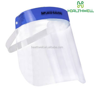 Di sicurezza Visiera Fluido Resistente Trasparente di protezione del Fronte Pieno Trasparente Monouso Visiera scudo da Splash - Product Image 1