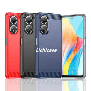 Licicase เคสกันชน TPU ลายขนแปรงซิลิโคนนิ่มสำหรับ A58 OPPO A38ฝาหลังแบบบางมากป้องกันการตก - Product Image 3