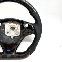 Volant sport en fibre de carbone forgée, adapté aux accessoires de voiture E82 E87 E90 E92 E93 M3