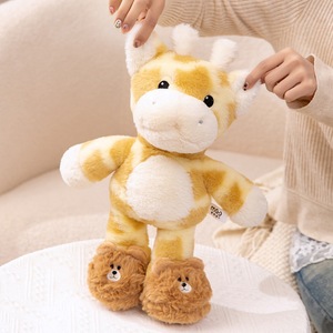 Vente directe usine : Jouets en peluche super doux, modèles de dessins animés, oreillers, poupées en peluche, jouets à main girafe anime, en coton PP, pour anniversaire, en maille - Product Image 3