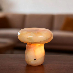 Lámpara de Mesa LED Moderna de Cerámica y Mármol Natural, Ecológica, Impermeable, para Dormitorio - Product Image 4