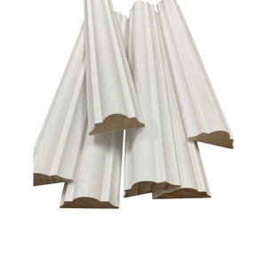 Moulure couronne en bois apprêté blanc panneau décoratif mural moulure de <span class=keywords><strong>corniche</strong></span> inférieure en gypse en bois massif - Product Image 2