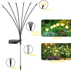Aibo Solar <b>Firefly</b> Lamp Outdoor Garden Lawn Led <b>Light</b> Decoration Landscape Lighting For Courtyard Home Use - Product Image 4