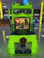 Machine de jeu d'arcade de tir à la pistolet pour enfants, à monnayeur, en plastique, pour 2 joueurs, avec sons réalistes et lumières clignotantes, jeu vidéo d'intérieur